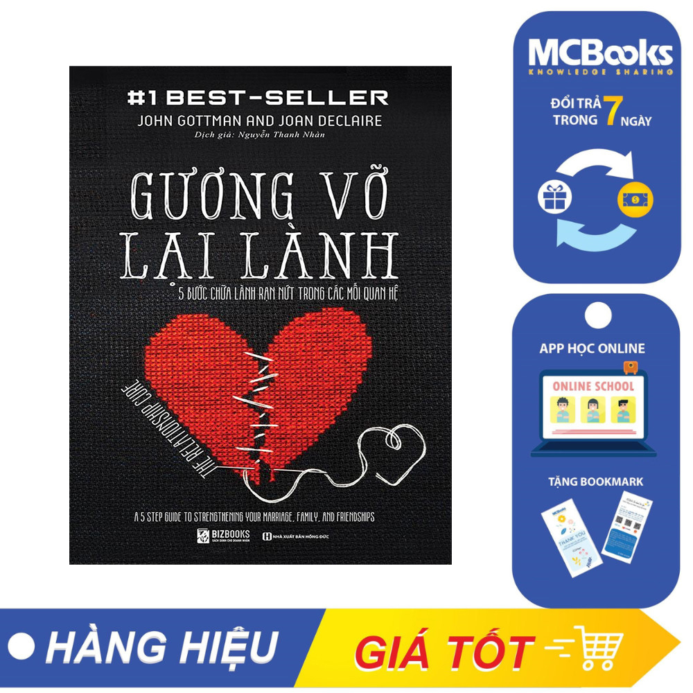 Sách - Gương Vỡ Lại Lành – 5 Bước Chữa Lành Trong Các Mối Quan Hệ - McBooks