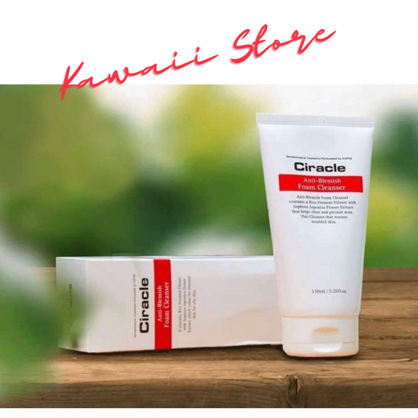 Sửa rửa mặt tạo bọt cho da dầu và da mụn ciracle hàn quốc- anti blemish foam cleanser - 150ml - kawai006