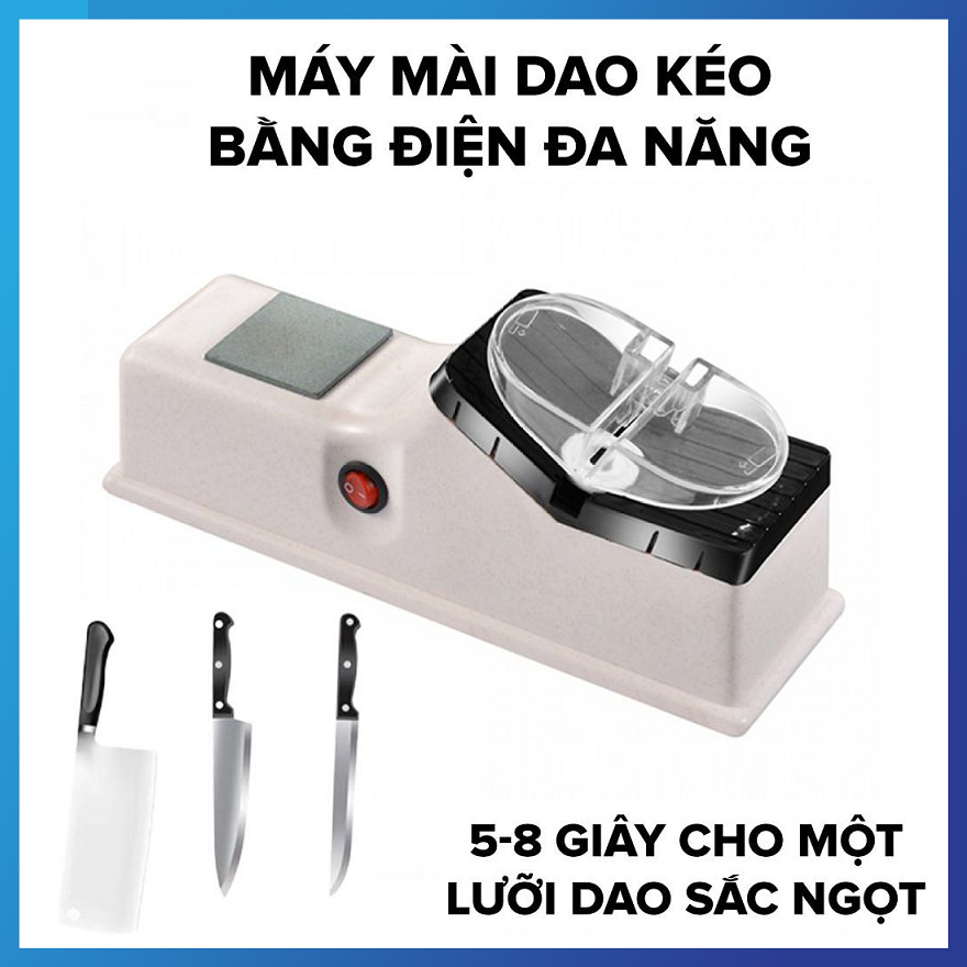 Máy Mài Dao Kéo Đa Năng Thế Hệ Mới - Mài Khoẻ, Siêu Nhanh, Chinh Phục Mọi Lưỡi Dao Chất Liệu Cao Cấp, Thiết Kế Nhỏ Gọn, An Toàn Cho Mọi Người Máy Mài Dao,Kéo Bằng Điện Đa Năng Gọn Nhẹ 220V