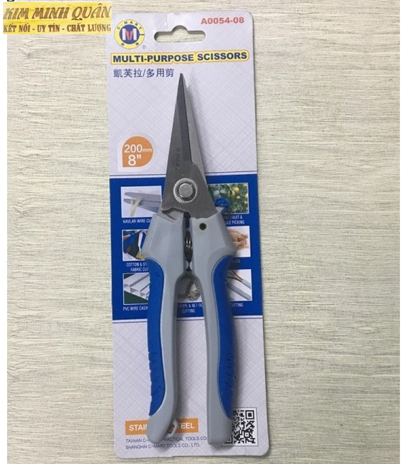 Kéo đa năng mũi nhọn 200mm/8" a0054 cmart