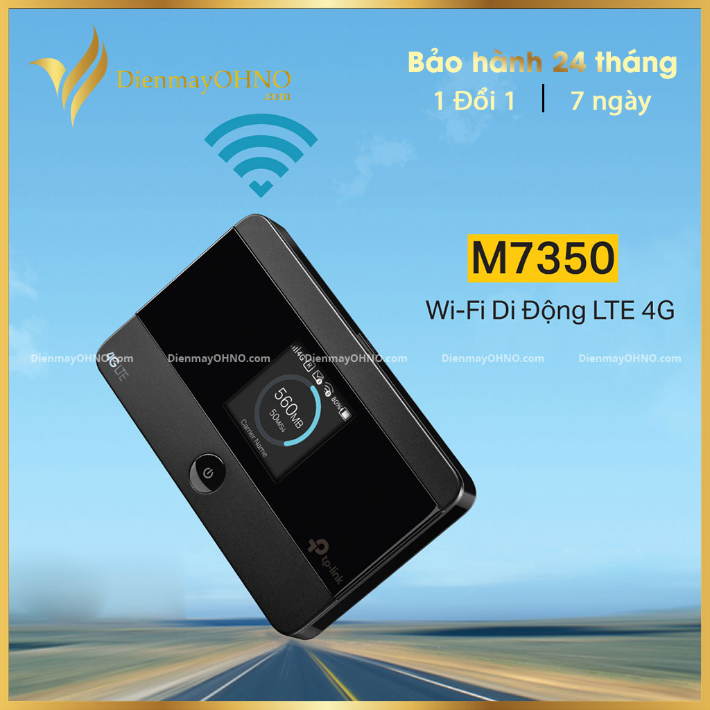 Bộ phát wifi từ sim 4g tp link m7350 v5 không dây - bộ thiết bị phát wifi gắn sim di động 3g 4g không dây - điện máy ohno