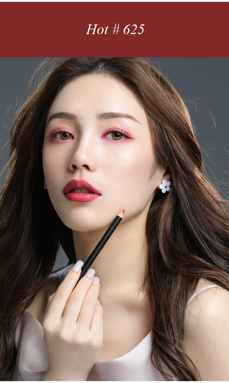 Chì kẻ viền môi 619 đỏ thẩm siêu xinh ,bền màu ,lâu trôi 10
