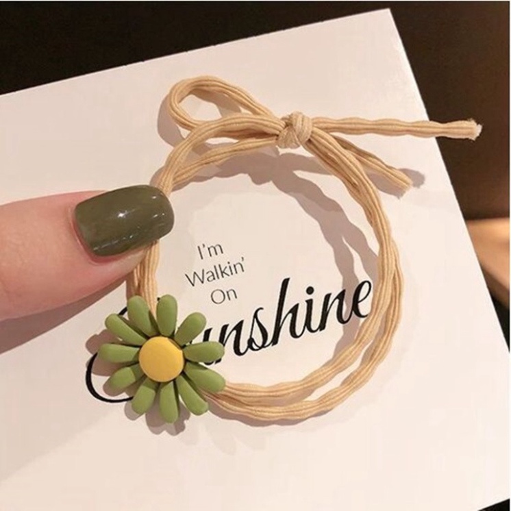 Dây Buộc Tóc Bông Cúc Xinh Xắn Ulzzang Siêu Hot - Dây Cột Tóc Bông Cúc Nhiều Màu Sắc Dâu Tây Bông Hoa Tuyết Siêute