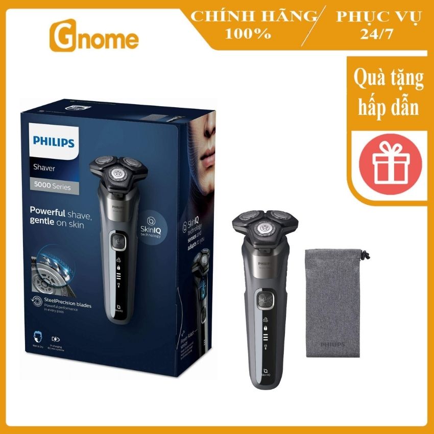 Máy cạo râu Philips S5587/10 seri 5000 Thiết kế có độ chính xác cao, cạo sạch râu giúp cho làn da thoải mái nhất, sử dụng và vệ sinh dễ dàng