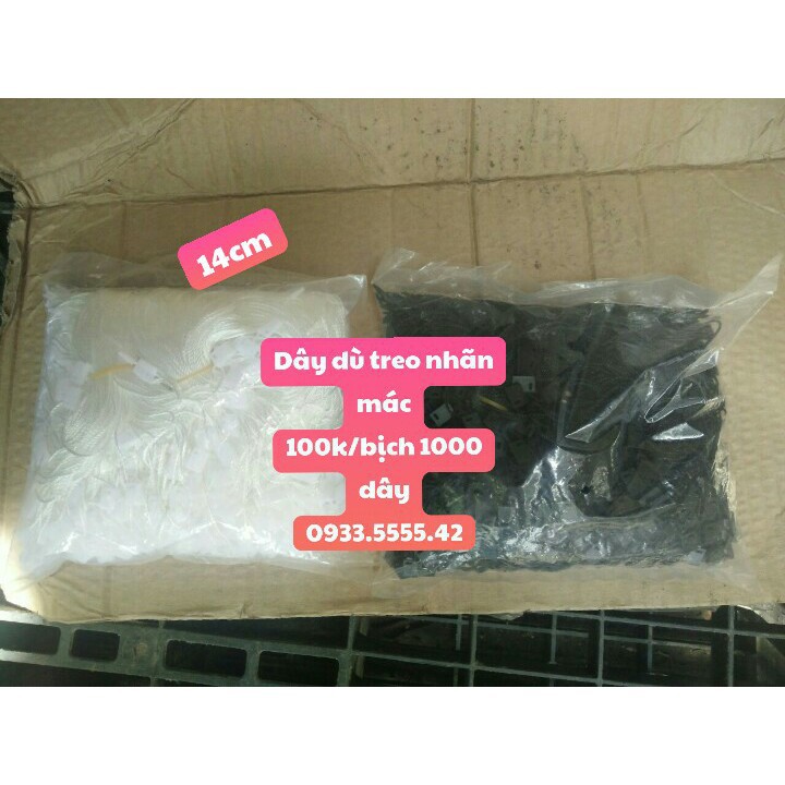 Một nghìn dây treo tag mác _dây dù loại một bền đẹp, dễ dàng gắn bằng tay