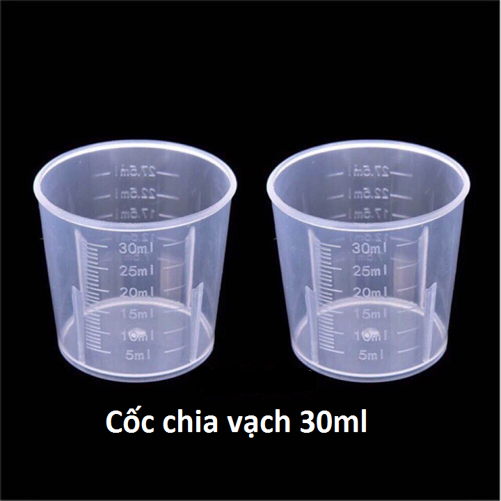 2 cốc đong chia vạch 15ml / 30ml / 50ml / 100 ml - 2 cốc đo lường tự chọn