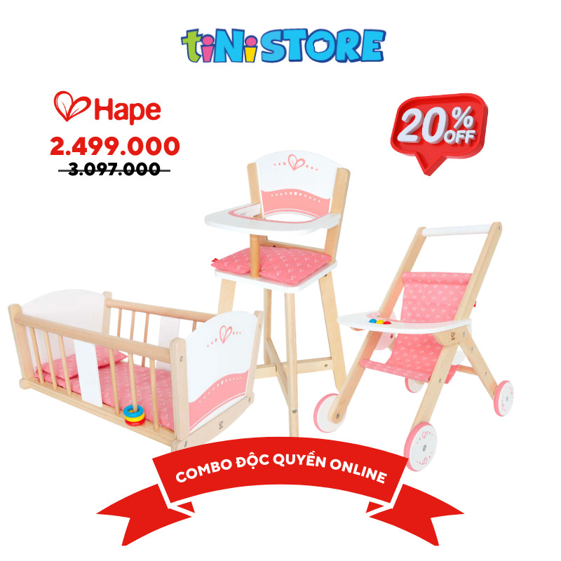 Tinistore-đồ chơi xe đẩy em bé hape e3603a