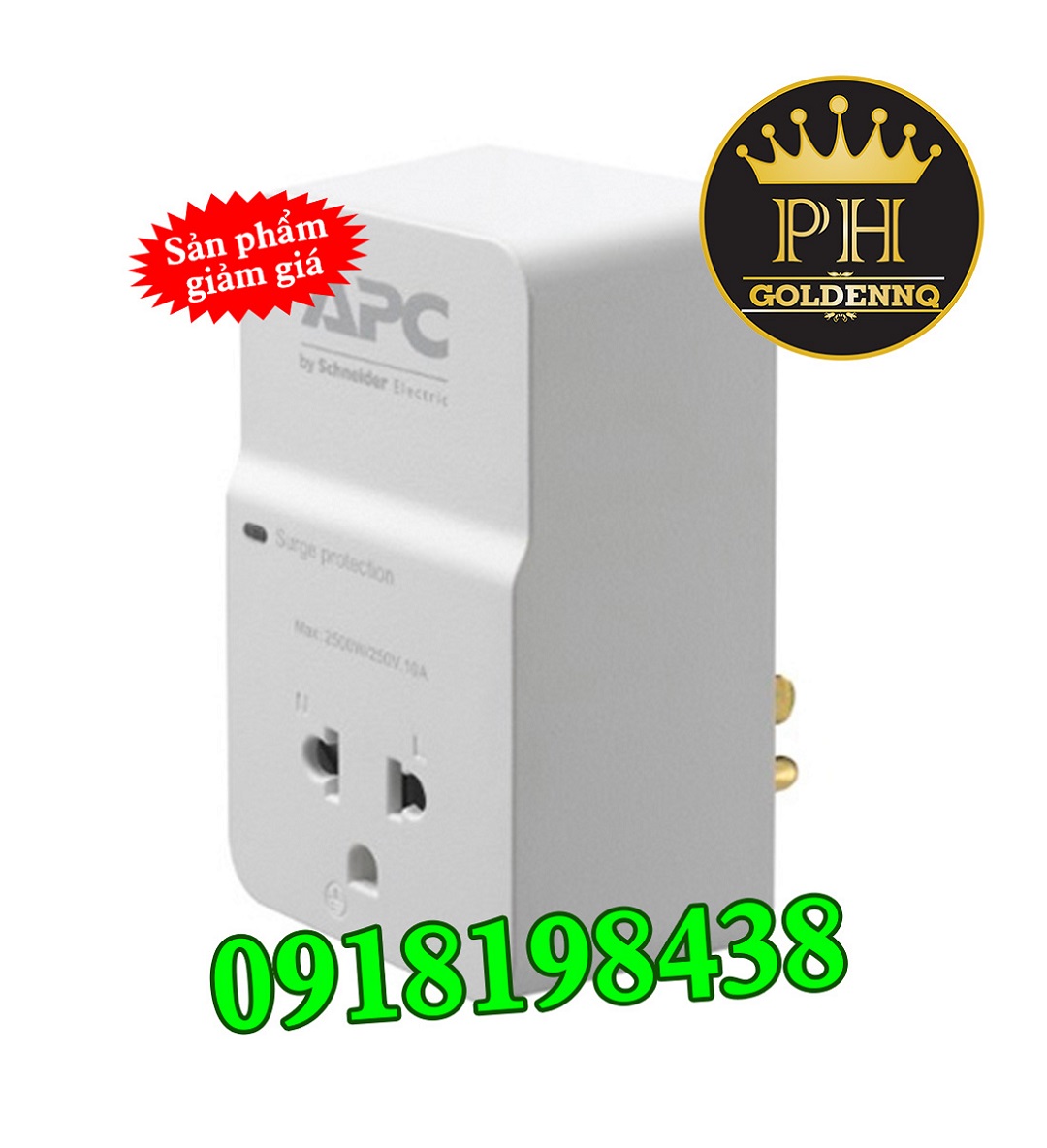 Ổ cắm điện chống sét apc pm1w-vn schneider