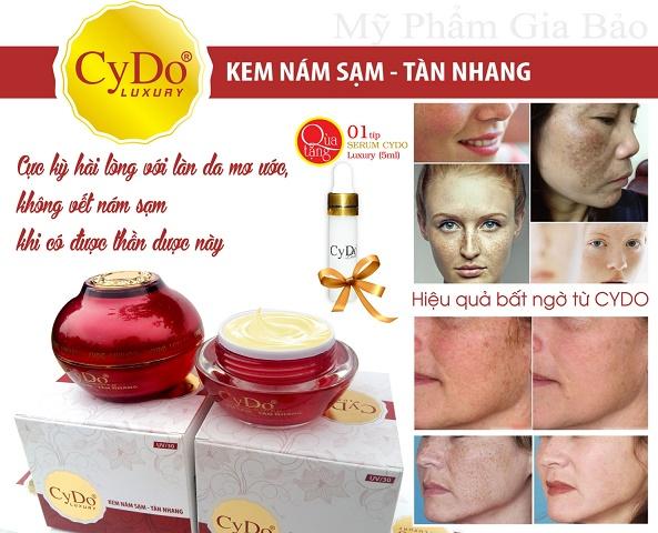 Kem nám sạm tàn nhang Luxury CyDo 30g tặng serum 5ml