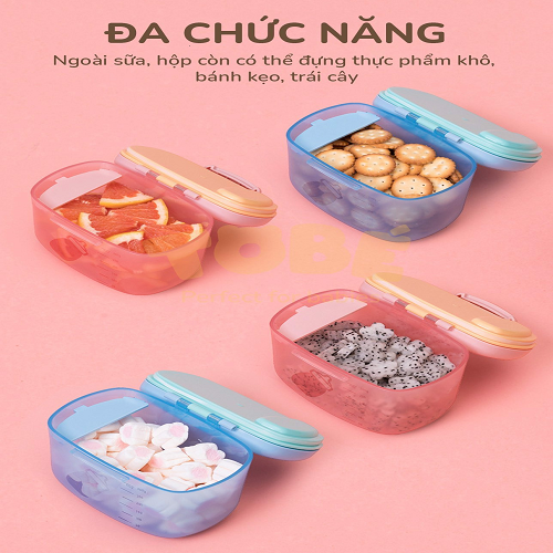 Hộp đựng sữa bột Adkins ToBé tiện dụng cho bé khi đi chơi, đi du lịch