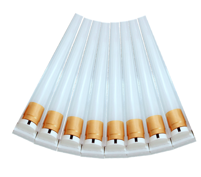 Combo 8 bộ bóng đèn led tuýp 1m2 30w sáng trắng , gồm máng