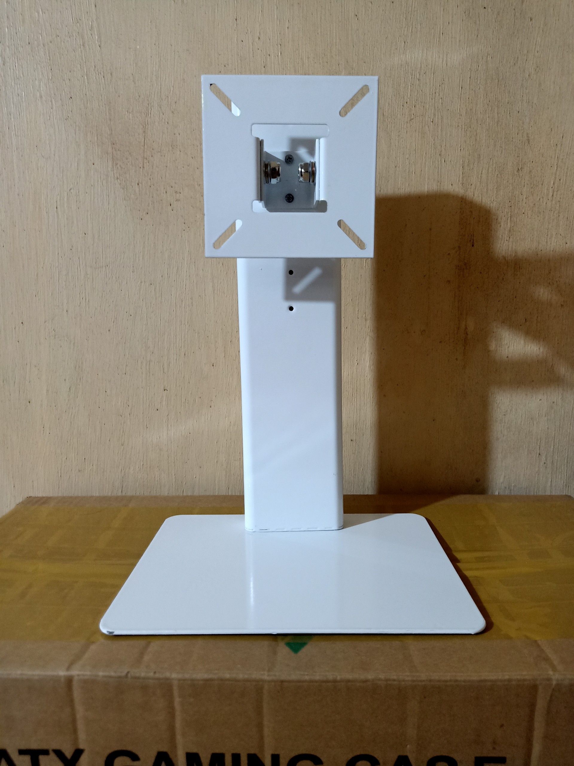 [HCM][Trụ Dẹp] Chân đế sắt màn hình đa năng Full Trắng cho màn hình máy tính tivi