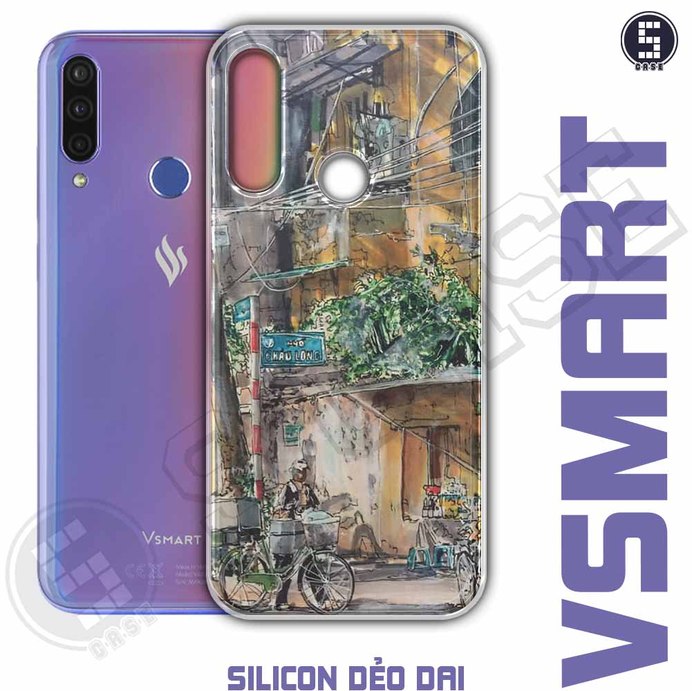 Ốp hình Gánh hàng rong Phố Cổ Dành Cho Vsmart Joy 3 mã A800-2030