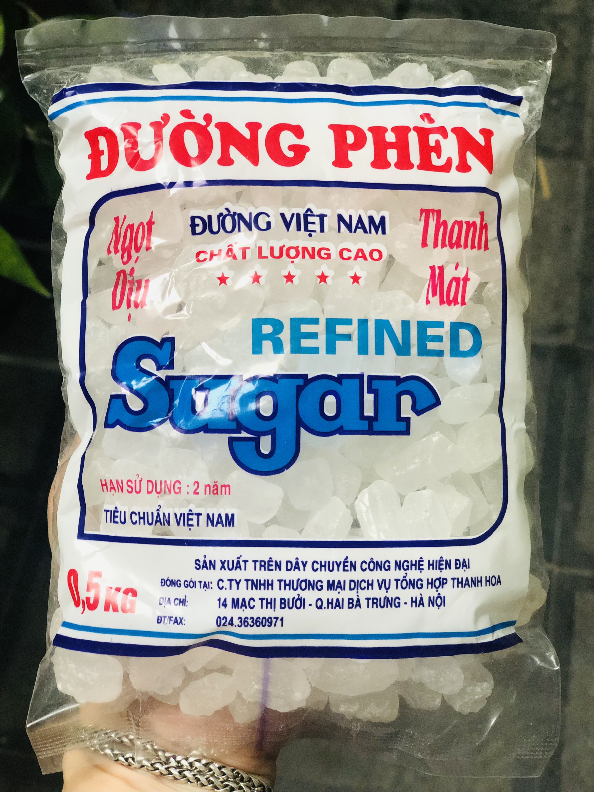 Đường phèn hạt Lam Sơn xuất khẩu 0.5kg