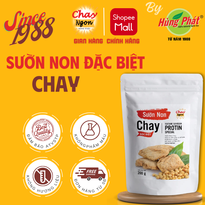 Sườn non chay ngon hùng phát loại đặc biệt gói 200g