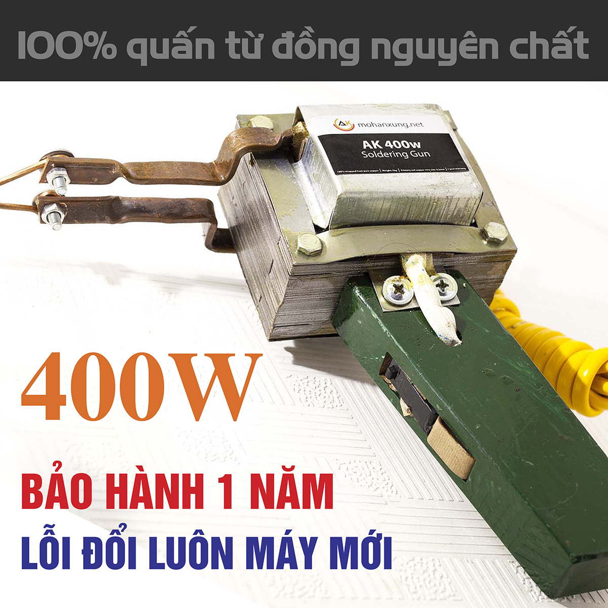 Mỏ hàn xung AK-400w, mỏ hàn thiếc, máy hàn chì chuyên dụng cho thợ ô tô