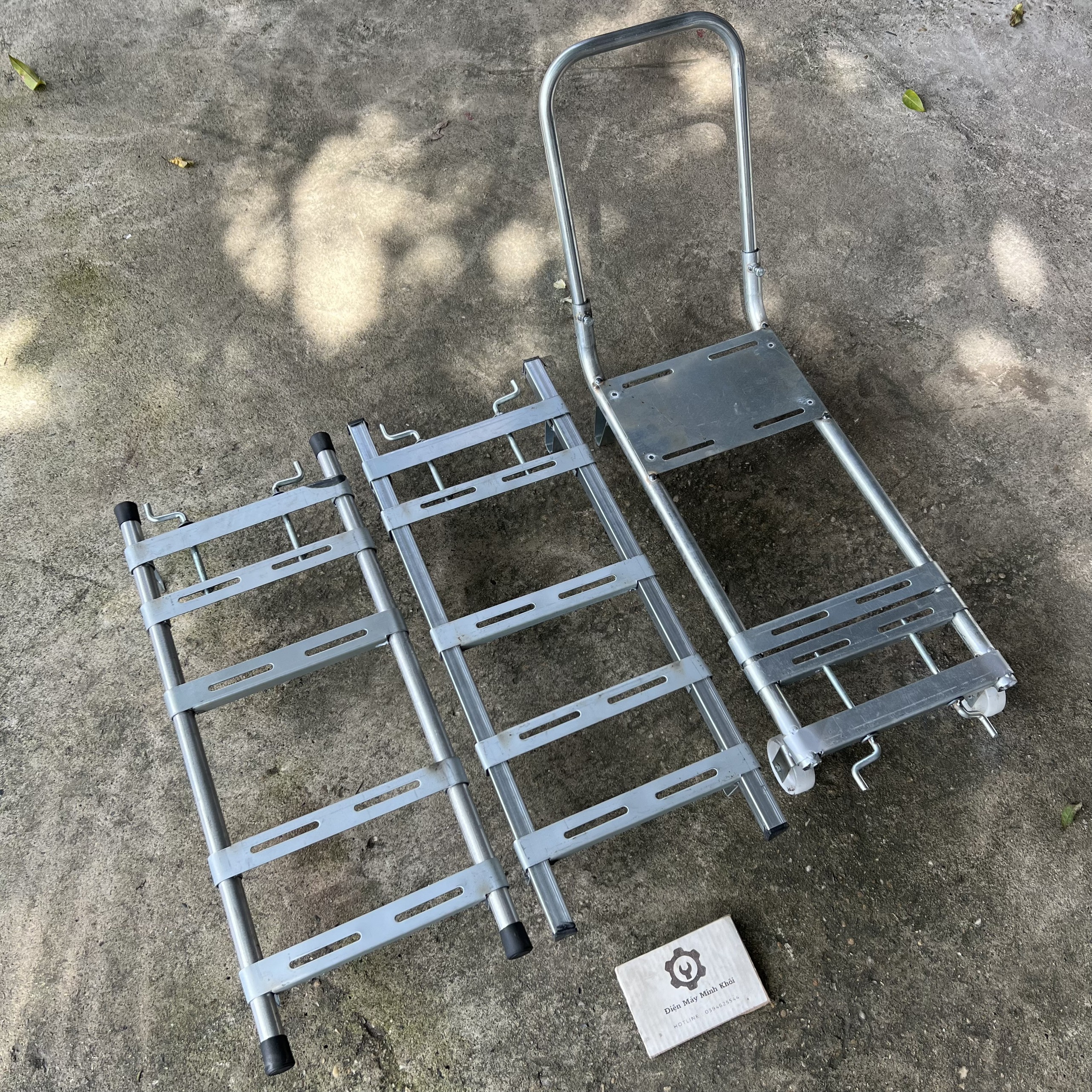 Khung máy rửa xe có bánh xe , chân đế máy rửa xe vuông| giá đỡ máy rửa xe dây đai, dây curoa