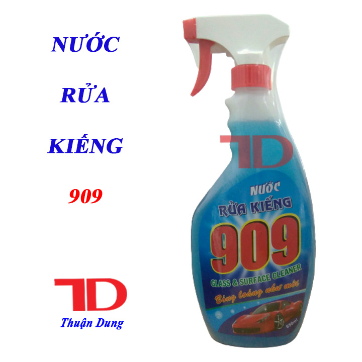 Nước rửa kính 909, nước lau kính chất tẩy rửa đa dụng, nước tẩy rửa vệ sinh kính các loại 909 650ml, nước lau kiếng - Điện Lạnh Thuận Dung