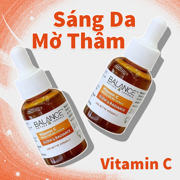 Serum Balance Serum Vitamin C dưỡng sáng da, làm mờ các vết thâm sạm