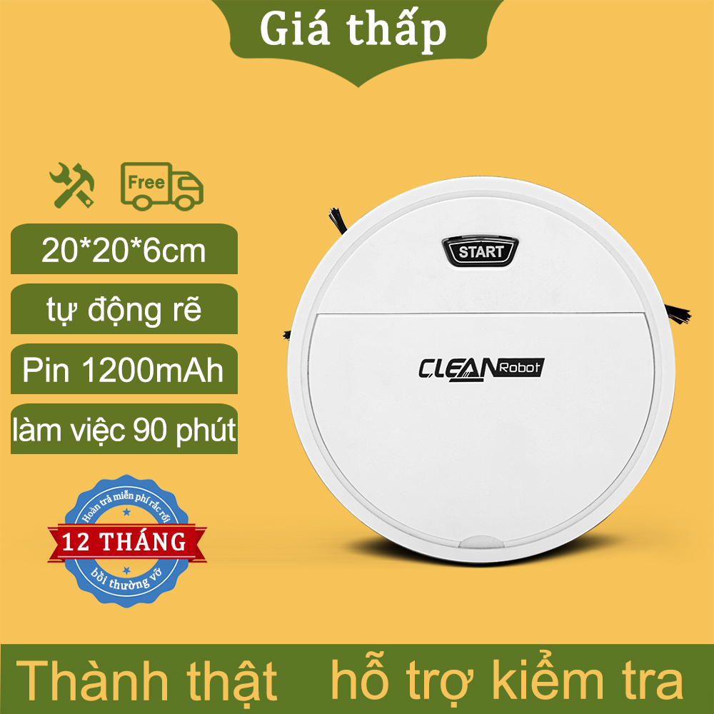 Robot hut bụi lau nhà nội địa nhật,Robot hút bụi thông minh, 3 trong 1 Máy hút bụi tự động robot,lực hút mạnh 2800pa,bảo hành 1 năm