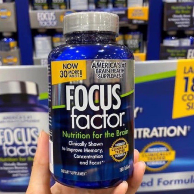 Viên uống bổ não focus factor – tăng cường trí nhớ - 180 viên