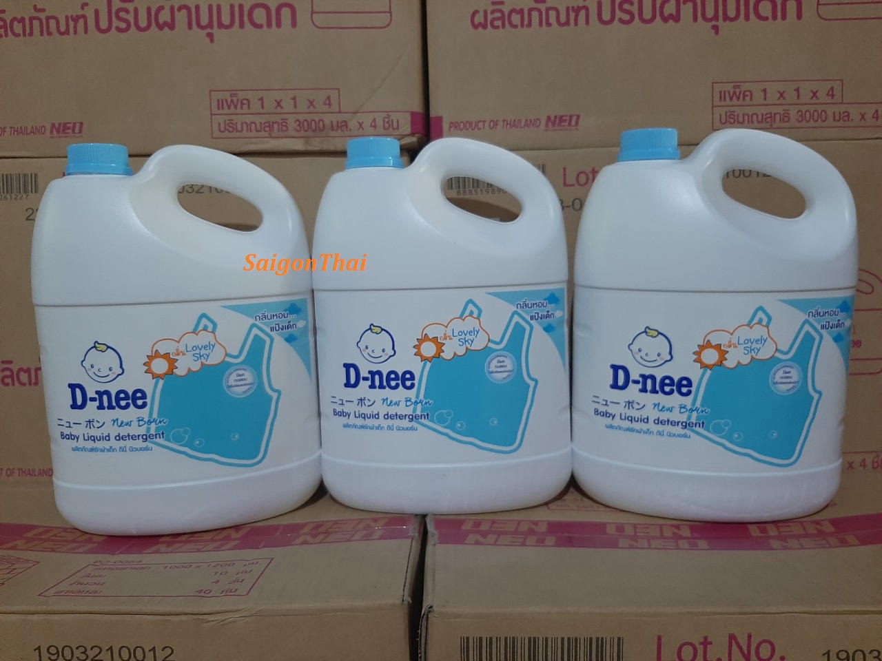 Nước giặt xả em bé Dnee 3000ml (3 lít) Thái Lan - Xanh dương