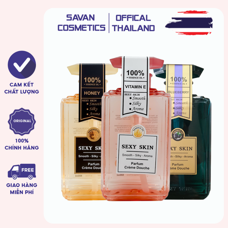 Sữa tắm hương nước hoa sexy skin 600ml của pháp