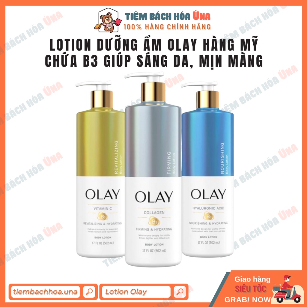 Sữa dưỡng thể, body lotion Olay B3 trắng da, cấp ẩm, chống lão hoá 502ml