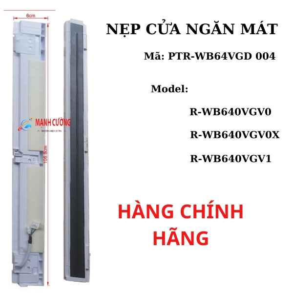 Thanh nẹp cửa tủ lạnh hitachi - chính hãng