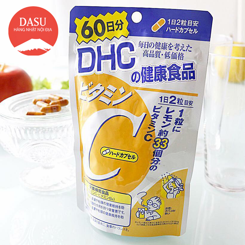 Viên uống DHC bổ sung vitamin C 60 ngày của Nhật Bản