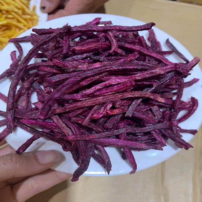 Khoai lang tím sấy khô DALAKNUTS-500g, sấy giòn nguyên vị, không phẩm màu, không đường, không phụ gia
