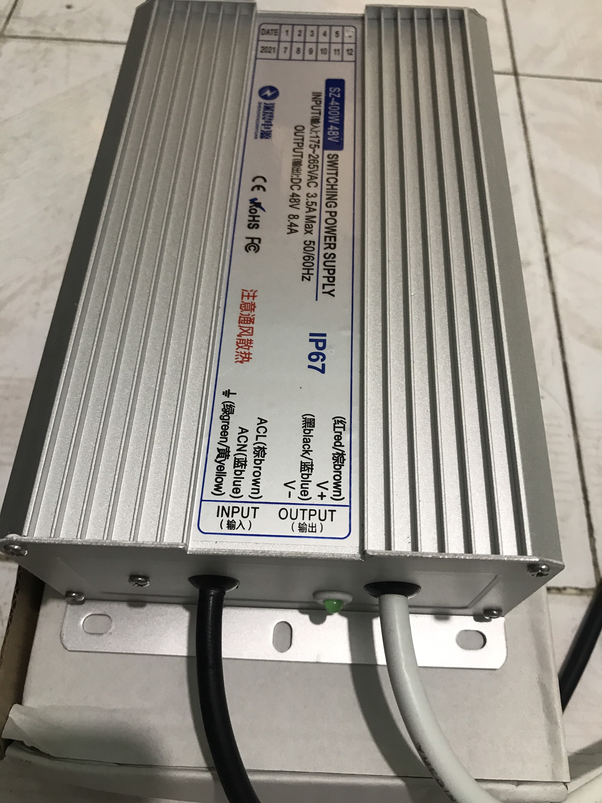 Nguồn chống ẩm 48v - 400w - 8.4a