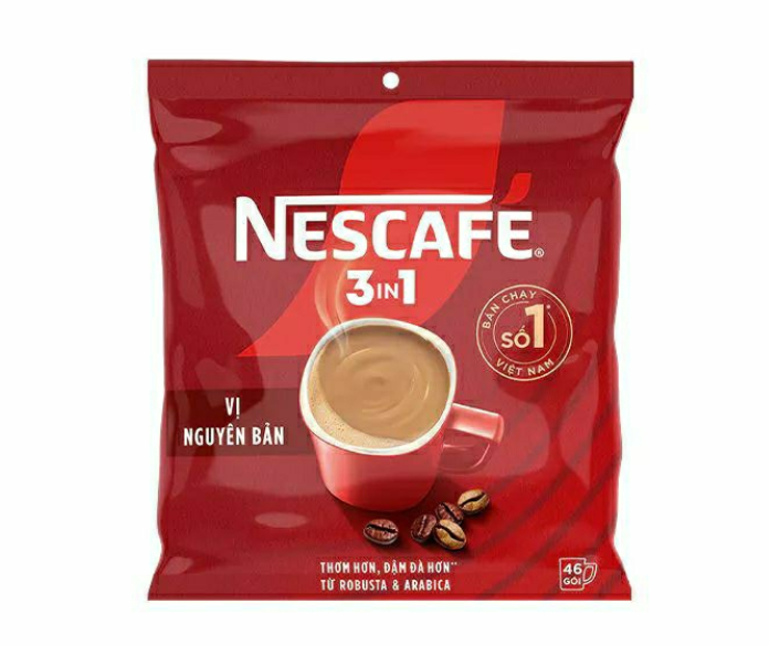 Cà phê rang xay hòa tan Nescafe 3in1 đậm đà hài hòa (Bịch 46 gói x 17g)