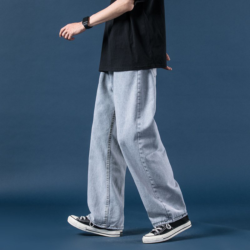 Quần jean nam baggy [ĐEN OFFICIAL] - kiểu ống rộng dáng suông chất bò - QD04