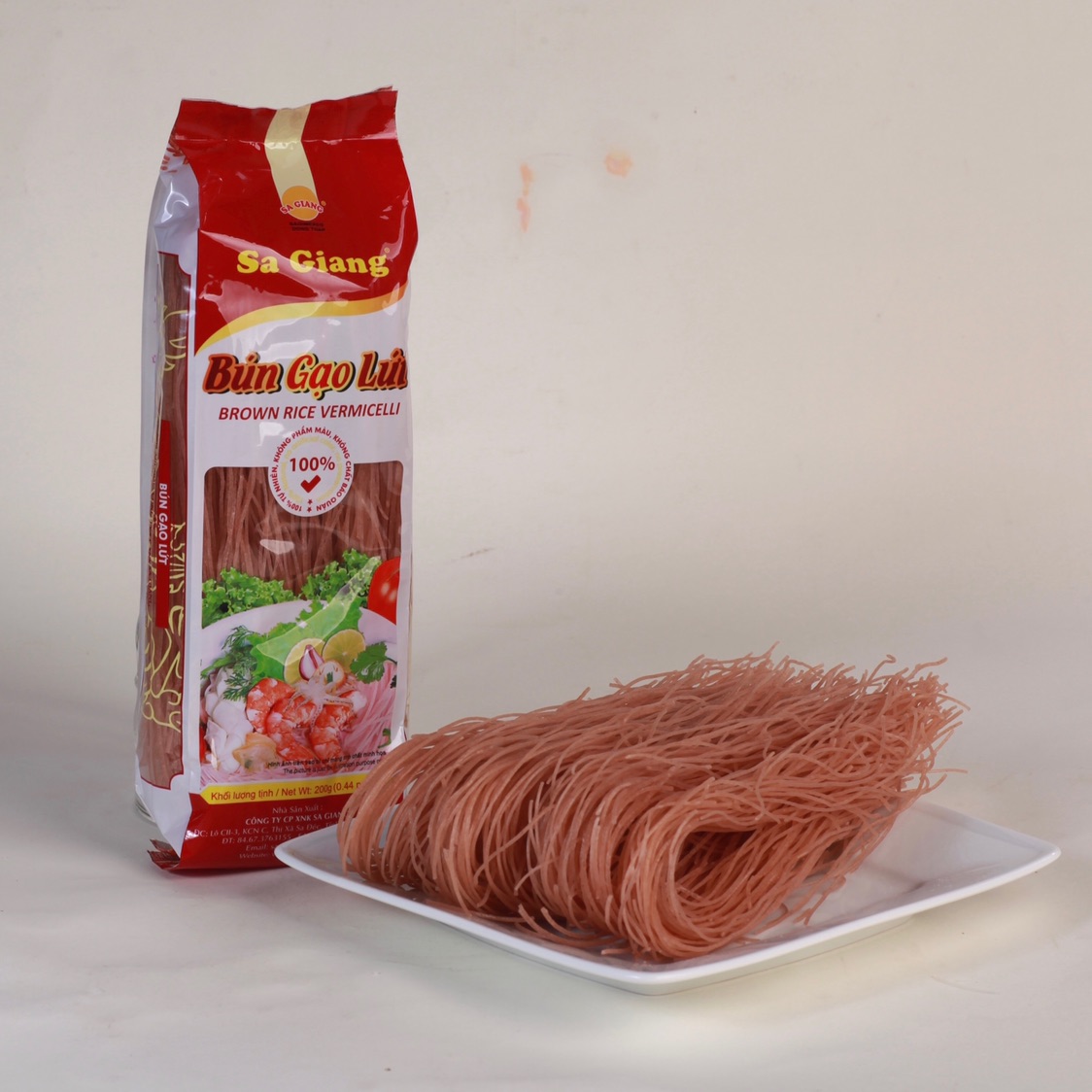 Combo 15 túi bún gạo lứt sa giang