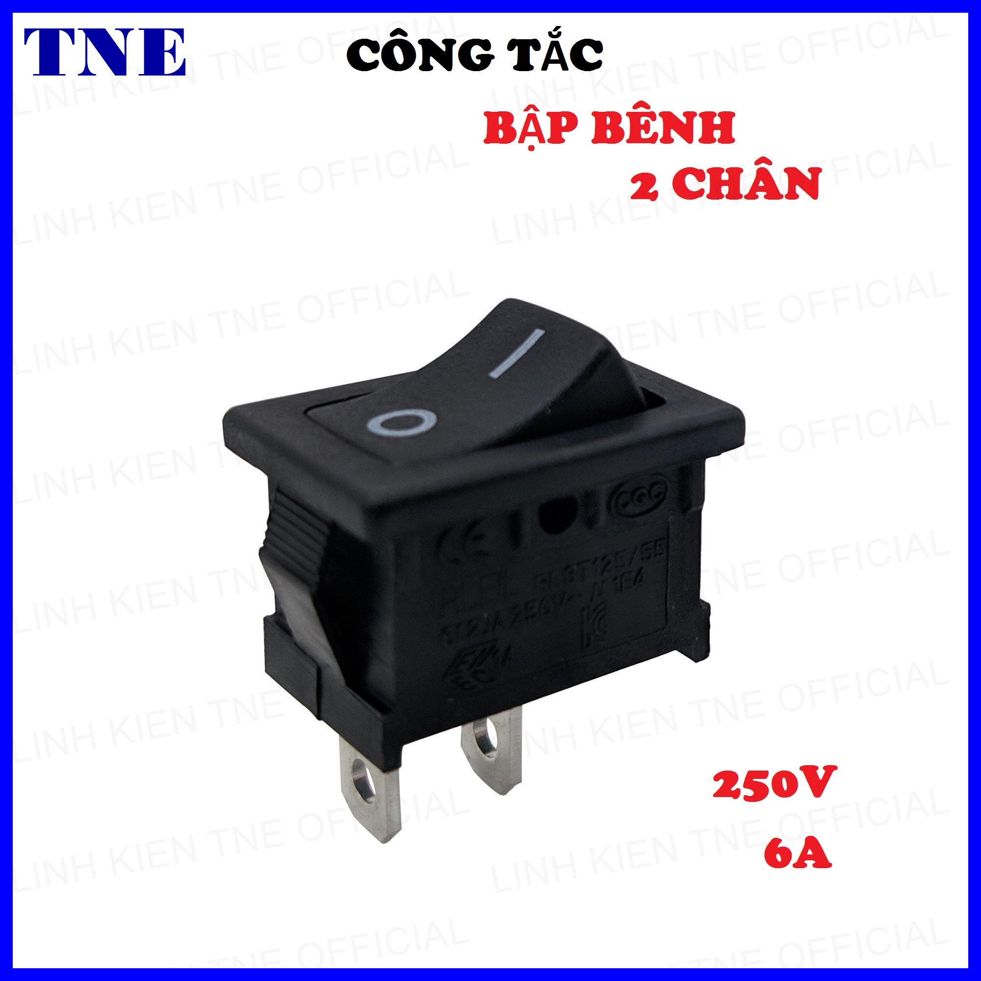 Công tắc bập bênh 2 chân 3a-250v