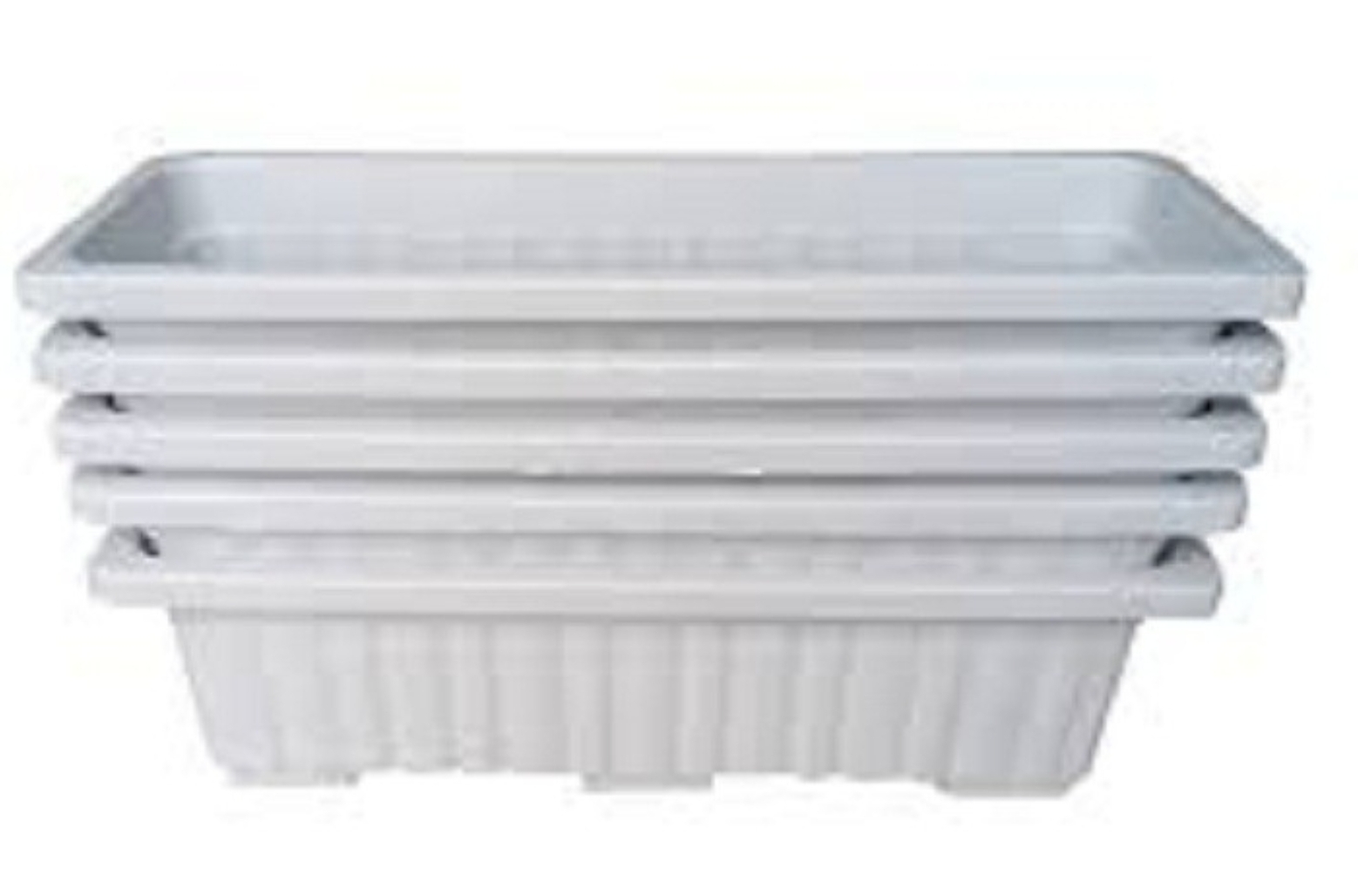 Bộ 10 KHAY NHỰA TRỒNG RAU THÔNG MINH KÍCH THƯỚC 63.5x22x19CM - MÀU TRẮNG