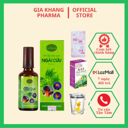 (CHÍNH HÃNG - TẶNG QUÀ KÈM) Tinh Dầu Thảo Dược Ngải Cứu Dạ Thảo Liên dung tích 50ml