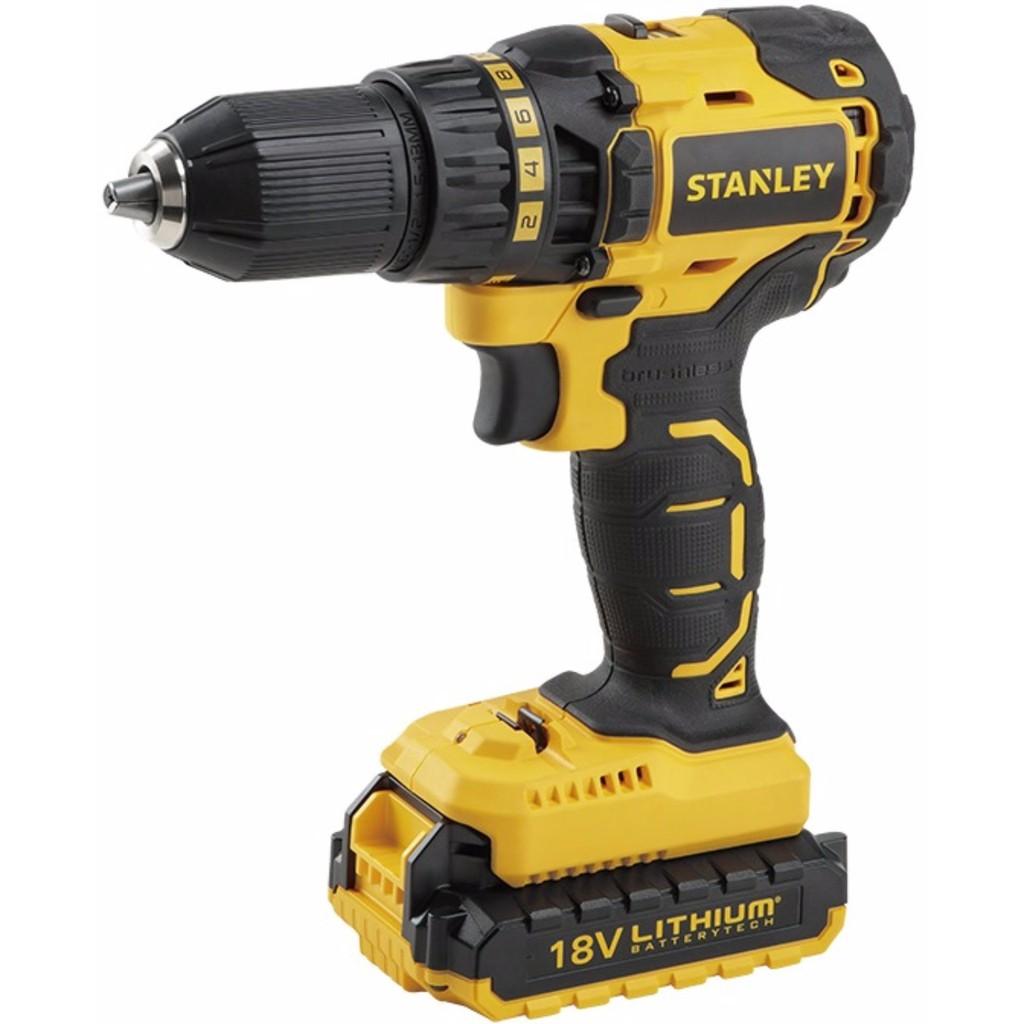 Máy khoan cầm tay 18v-bl stanley sbd201d2k-b1 stanley sbd201d2k- b1