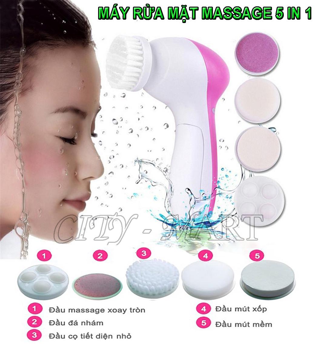Máy Massage Rửa Mặt 5 In 1 - CHỌN NGAY Máy rửa mặt 5 in 1 Beauty Care Giải pháp cho làn da trắng sáng, đầy sức sống, Model BEA-1001, Giảm sốc 50%, Bảo hành 1 đổi 1 trên Toàn Quốc [SIÊU SALE]