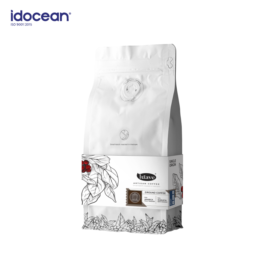 Cà Phê Rang Xay Lúave Chất Lượng Cao - 0.5kg - Cà phê nguyên chất, đậm đà thơm ngon