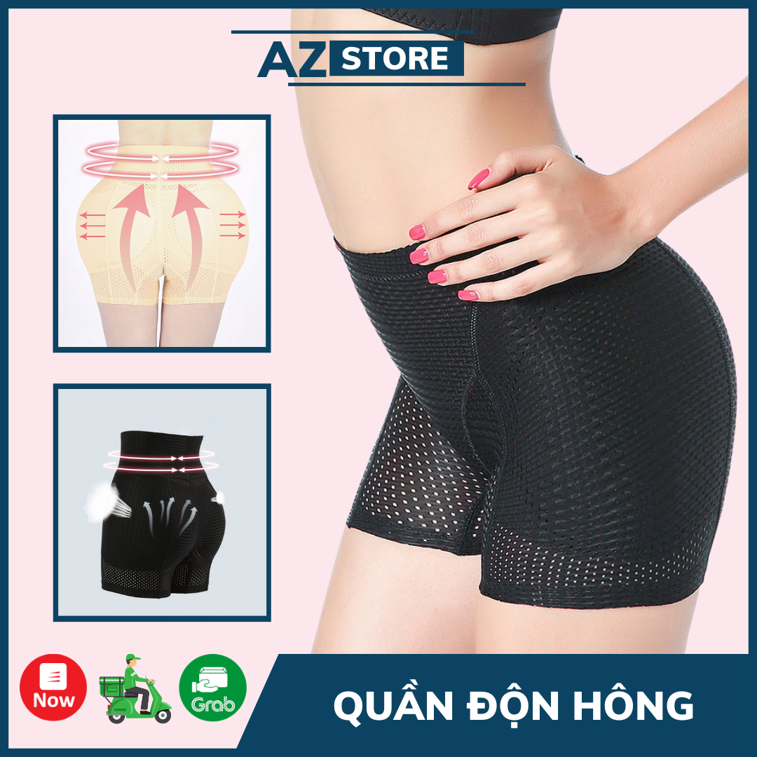Quần độn mông và hông thông hơi Cạp Cao Gen Bụng -AZ Store