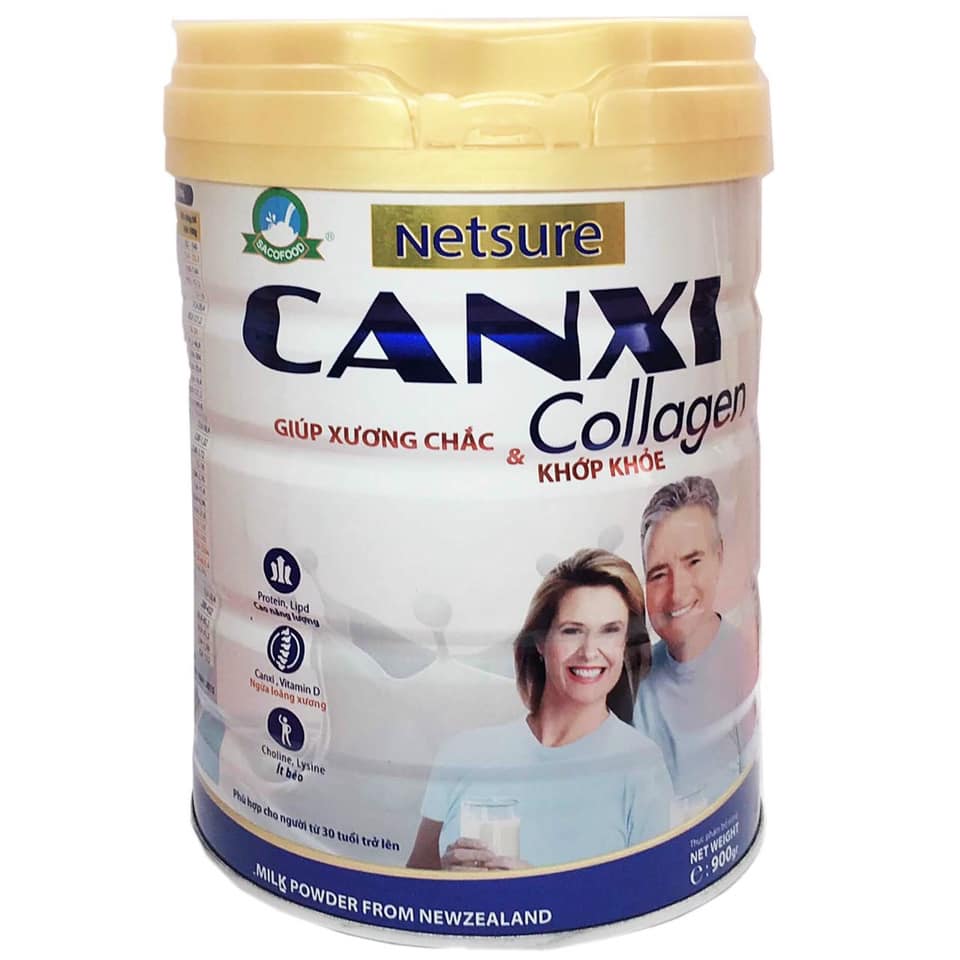 Sữa Netsure canxi collagen cho người tiểu đường, ngừa loãng xương 900g - Sữa canxi collagen dành cho người già 900g