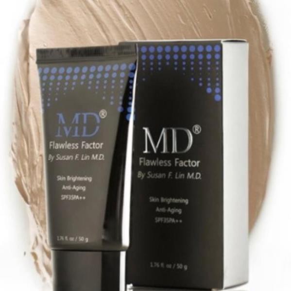 Kem chống nắng trang điểm md factor flawless anti aging spf35-50ml