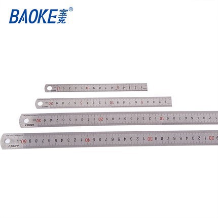 Thước kẻ thép không gỉ 15 cm/ 20 cm/ 30 cm