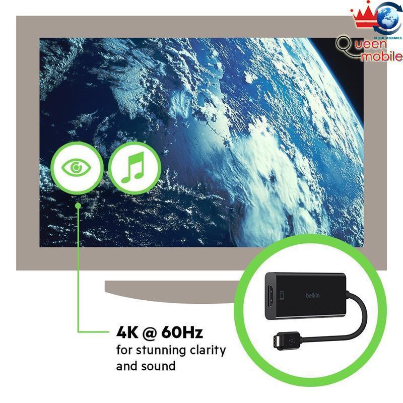 Cáp belkin cổng chuyển 3.0 usb-c to hdmi 14 cm - f2cu038bt