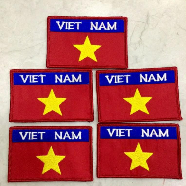 Cờ việt nam dùng may lên võ phục