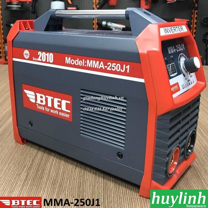 Máy hàn que điện tử btec mma-250j1 - hàn liên tục que 3.2