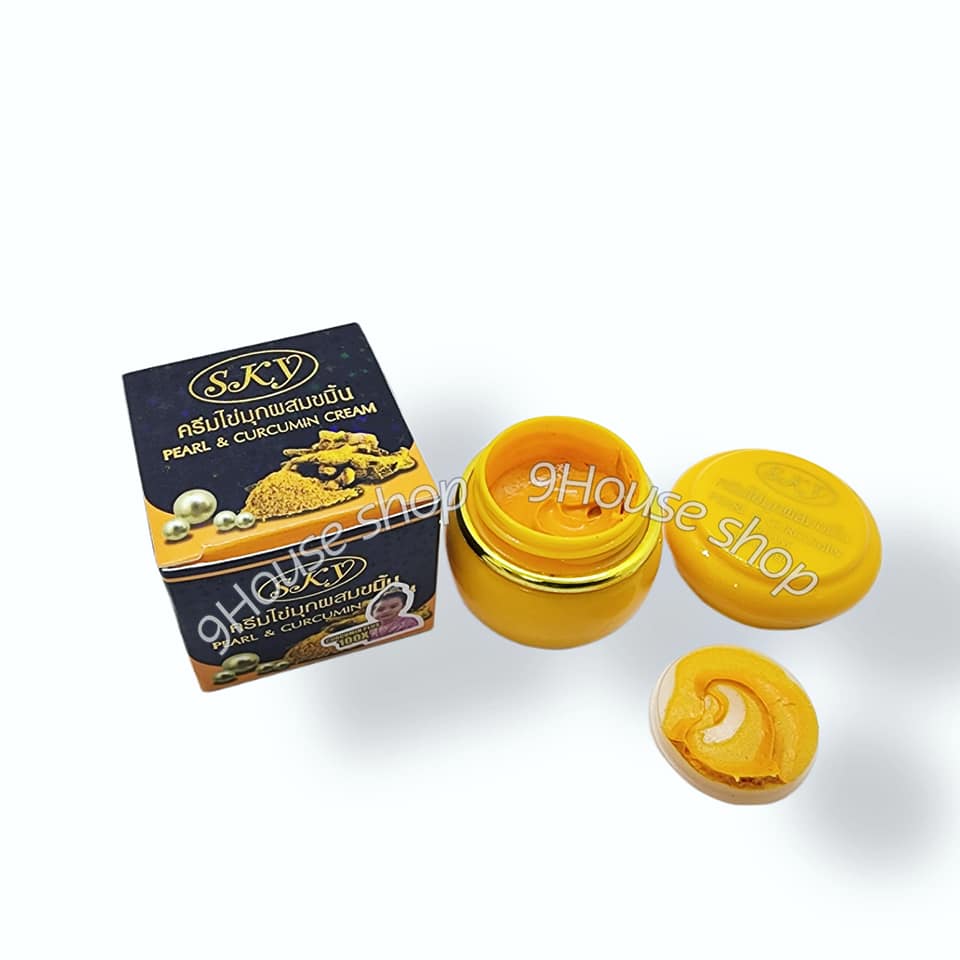 01 Hủ Kem Nghệ SKY Pearl & Curcumin Thái Lan 20gram