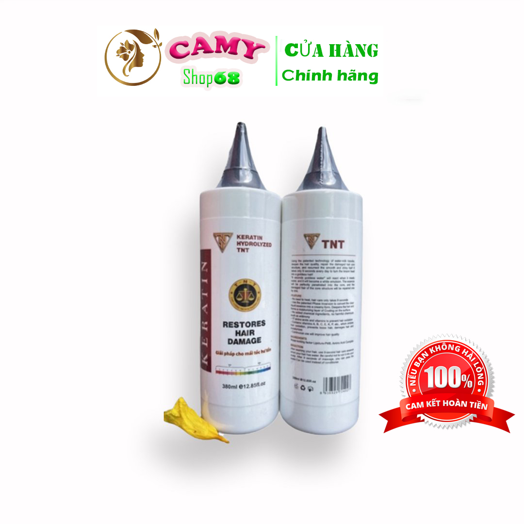 Hấp thủy phân siêu phục hồi tóc keratin tnt 380ml camy shop68